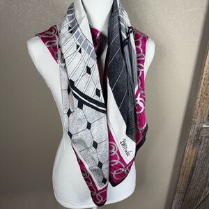 Bob Mackie Black and Pink Scarf‎